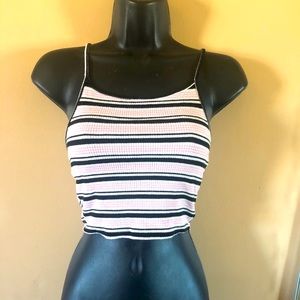 Striped crop top